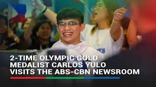 WATCH: 2-time Olympic gold medalist Carlos Yulo visits ABS-CBN newsroom | ABS-CBN News