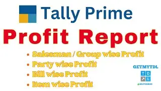 Profit Report in Tally Prime | Tally Profit Report | Tally Profit | Profit Tally | Profit tdl
