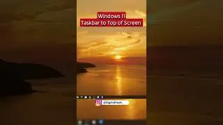 Windows 11 Taskbar to Top of Screen using #tech #tutorial #windows #howto #pcs #pc #digitalart