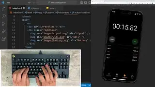 ASMR Programming - iPhone 15 Stopwatch | No Talking