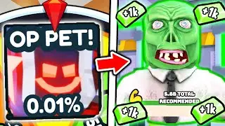 I Attempt To GET RAREST 0.01% GIGA CORRUPTED TECHNO PET in Roblox Arm Wrestle Simulator..