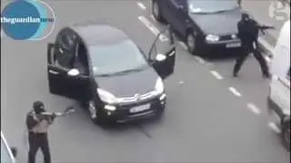 Paris shooting: Gunmen filmed shooting Paris police officer in Charlie Hebdo attack