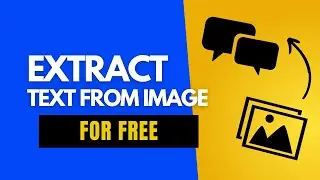 how to extract text from image for free| Tech D