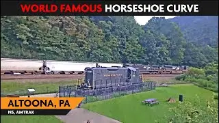 Horseshoe Curve/Altoona, Pennsylvania, USA | Virtual Railfan LIVE !