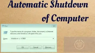 How to Schedule Automatic Shutdown of Computer | Auto Shutdown