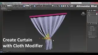 Curtain Modeling in 3ds Max Hindi Tutorial | Cloth Animation in 3Ds Max