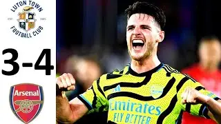 Арсенал дожал Лутон в конце! Топ-матч! Арсенал Лутон Таун обзор голы Arsenal Luton Highligths Goals