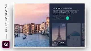 Travel agency website landing UI/UX animation 