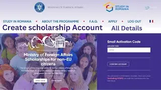 How to scholarship account | Create Romania scholarship application System study in Europe for free