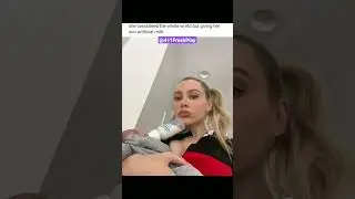 @LanaRhoades Breast feeding her baby 🍼