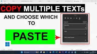 How to COPY MULTIPLE text and PASTE INDIVIDUALLY.