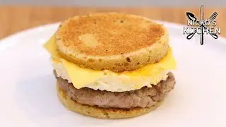 Keto Sausage & Egg McMuffins | Easy Breakfast Sandwich Recipe