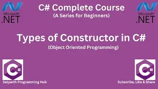 C# tutorial for beginner | Types of Constructors | Lecture 26 | #netcore #aspnetcore #opps #csharp