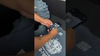 Screen Printing a QR Code 👨‍💻.  #howto #screenprinting #tips #shorts