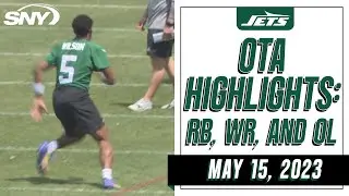 Garrett Wilson works out in drills, Olu Fashanu gets OL reps during Jets OTAs | SNY