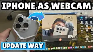 How to use iPhone as Webcam on macbook (without any software and cable)