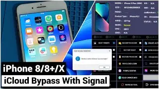 iCloud Bypass iPhone 8/8+/X Latest iOS 16.7.2 With Signal No Jailbreak New Windows iCloud Tool