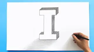 3D Letter Drawing - i