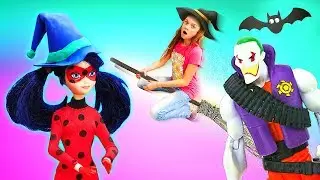 Куклы против Джокера! — Леди Баг и Сказочный Патруль вырастили тыкву! — Хэллоуин ИГРУШКИ 