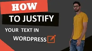 How to justify text in Wordpress 2020