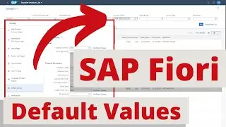 Default values in SAP Fiori | Prefill important values in SAP Fiori