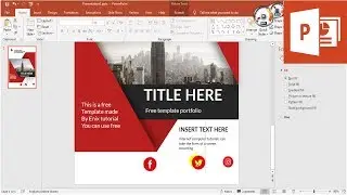 Graphic Portfolio Design - How to make Portfolio - PowerPoint Tutorial