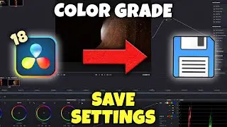 How To Save Color Grade Settings in Davinci Resolve 18