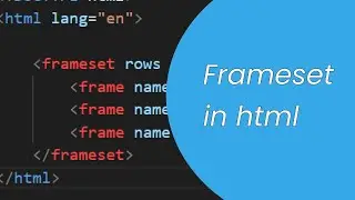 HTML Tutorial - HTML frameset tag | HTML frame tag | Quick Code Academy