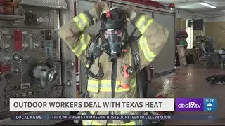 Outdoor workers ensure safety as the heat increases in East Texas