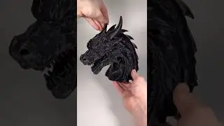 3D Printed Dragon Head Bust 🔥