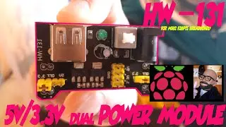 Arduino HW-131 dual Power Supply Module 3.3V 5V overview and demo