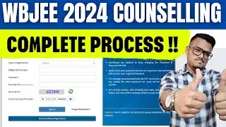 WBJEE 2024 Counselling Registration | How to Apply | Registration Process