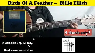 chord guitar (Birds Of A Feather — Billie Elish) Tutorial guitar easy chords