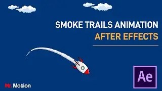 Rocket and smoke animation | After effect tutorial | Smoke trail animation | No third party plugin