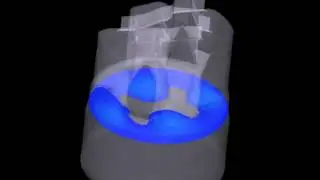 3D velocity analysis of aluminum extrusion