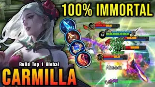 100% IMMORTAL!! Carmilla Best Build Offlane - Build Top 1 Global Carmilla ~ MLBB