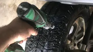 using “cordless drill” to FIX a FLAT TIRE