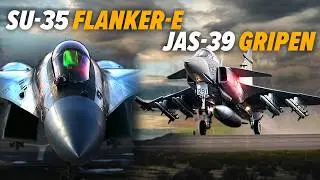 SU-35 Flanker VS Gripen Dogfight | DCS World