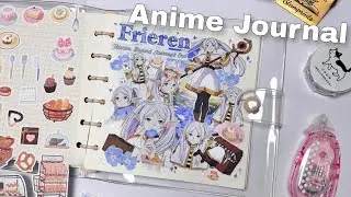 Anime Journal with me | Frieren journal using Stamprints stationery