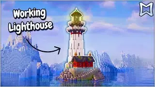 Minecraft ► Building A Working Lighthouse #2 | Relaxing Tutorial (Working Redstone) 🛟