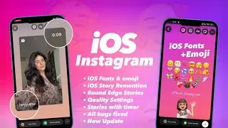 Full iOS Instagram on Android - iOS Emoji + Fonts & Story without PNG | iOS Instagram on Android 🔥