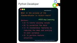 What is the purpose of the StandardScaler in Scikit-learn? In Machine Learning🤖? 