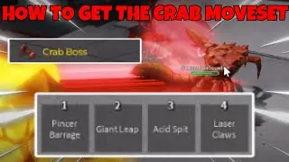 The Strongest Battlegrounds FASTEST & EASY WAY TO GET CRAB BOSS MOVESET + NEW SUMMER BOSS UPDATE