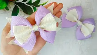 Basic Bows for Hair - I like to make this hair bows - Ribbon Bow step by step - #2