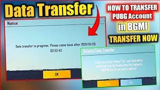 How To Transfer Your PUBG MOBILE Account in To BGMI (Data Transfer Working) WATCH NOW | TEAM HARSHIT