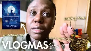 Watching a CHRISTMAS HORROR MOVIE (KRAMPUS), eating cake and ranting| ‘VLOGMAS’ Day 9