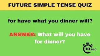 Future Simple Tense Quiz   Questions Edition