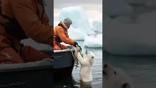 Tiny Polar Bear's Heartwarming Rescue! 