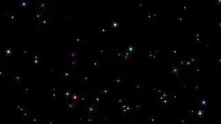 Colorful Stars for Inner Peace - background video effect - black screen