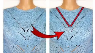 ⭐🔥5 Simple Steps to Change the Neckline on a Sweater